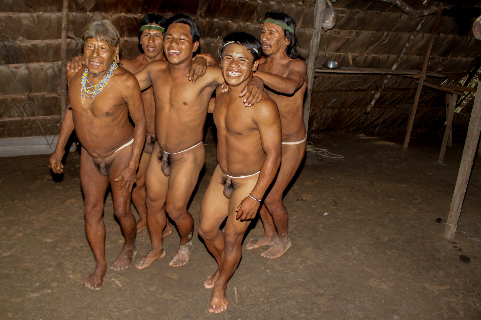 Xingu tribe men nude